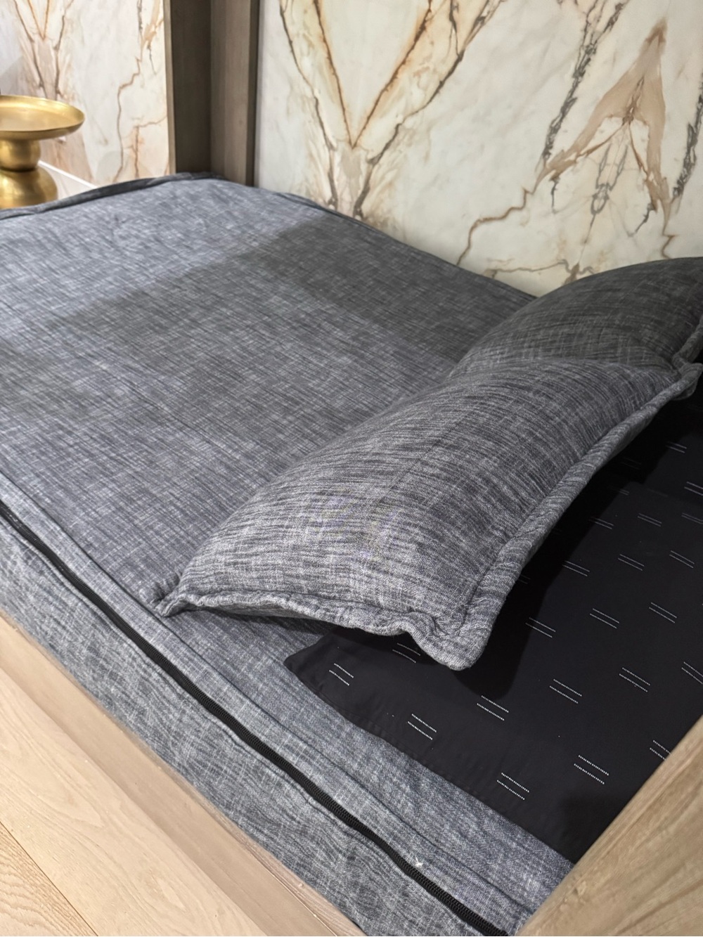 Charcoal Gray beddys  set  for a full Bed